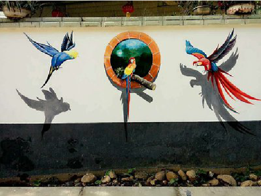 荔浦视觉错位-3D墙绘设计