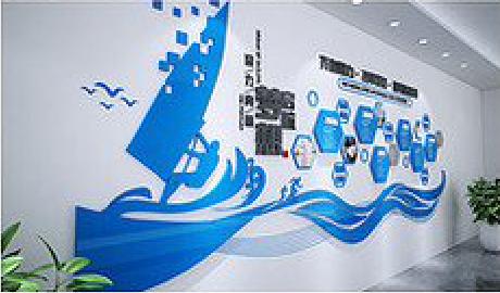 荔浦海浪主题文化墙如何设计？