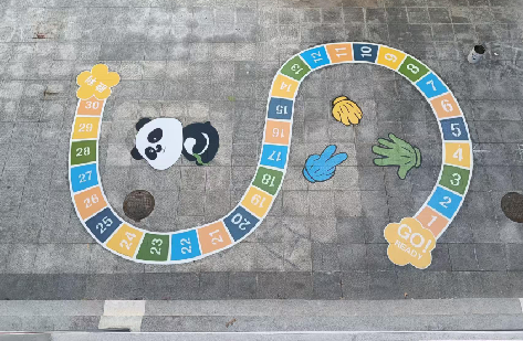 荔浦地面游戏彩绘