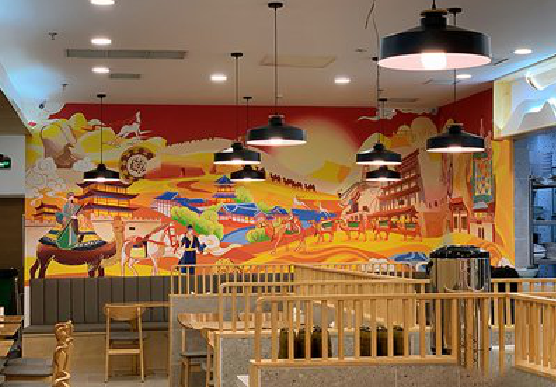 荔浦商业空间彩绘介绍。