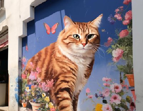 荔浦自己绘制有个性的手绘墙