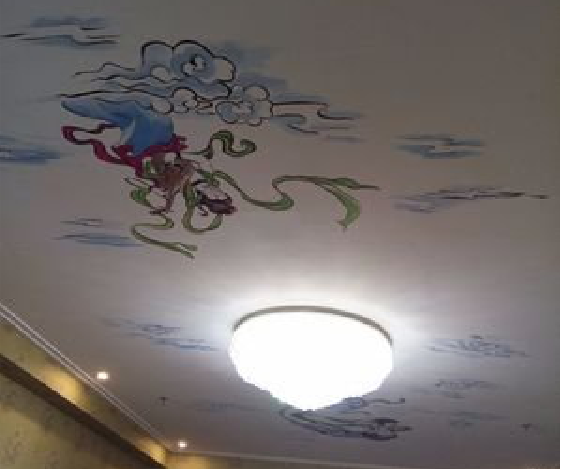荔浦如何快速绘制天花板上的手绘墙？