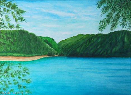 荔浦在墙绘中，如何绘画绿水青山？